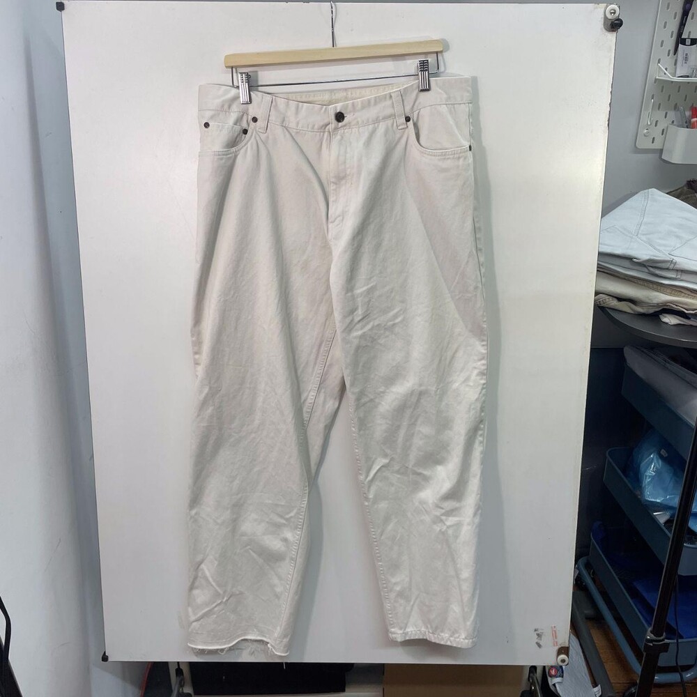 No Brand Men's White and Cream Trousers